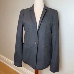 Size 12 Grey J Crew Regent Blazer